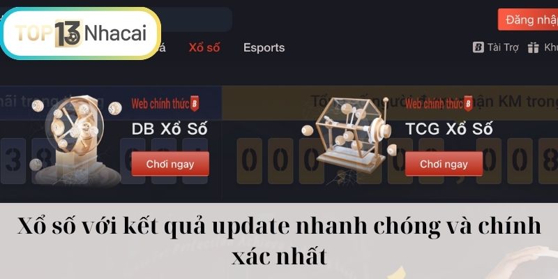 Xổ số với kết quả update nhanh chóng và chính xác nhất